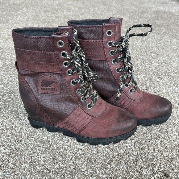 Sorel Lace Up Wedge Bootie - Picture 3 of 4
